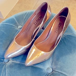 Schutz scarpin rose gold